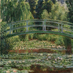 Claude Monet -The  Japanese Footbridge and the Water Lily Pool, Giverny