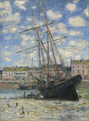 Claude Monet - Boat Lying at Low Tide