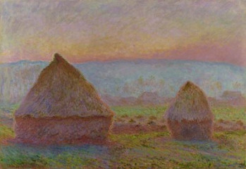 Claude Monet - Grainstacks at Giverny the Evening Sun