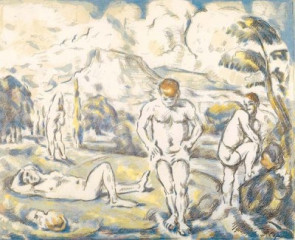 Fototapety  Paul Cezanne - The bathers