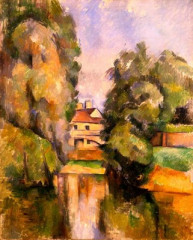 Paul Cezanne - Country House by a River
