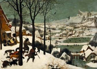 Pieter Bruegel - the Elder Hunters in the Snow 