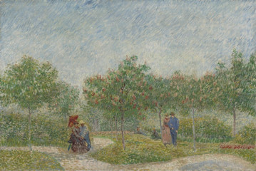 Fototapety  Vincent van Gogh - Garden with courting couples - square Saint-Pierre