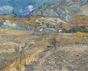 Fototapety  Vincent van Gogh - Landscape at Saint-Rémy