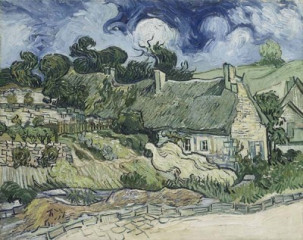 Fototapety  Vincent van Gogh – Thatched Cottages at Cordeville