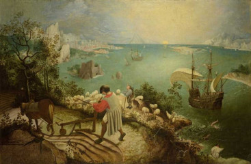 Fototapety  Pieter Bruegel - Landscape with the Fall of Icarus