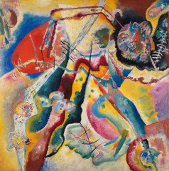 Fototapety  Wassily Kandinsky - Painting with Red Spot