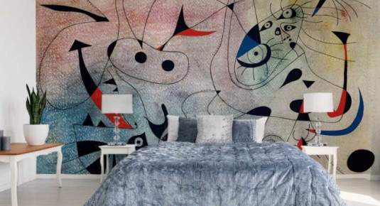 Fototapeta według obrazu Joan Miro pt. „ Konstelacje gwiezdne” 