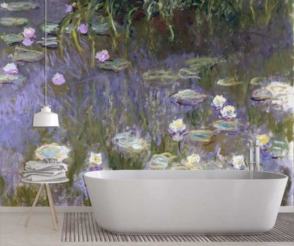 Fototapeta lilie wodne na podstawie obrazu Claude Monet’a 