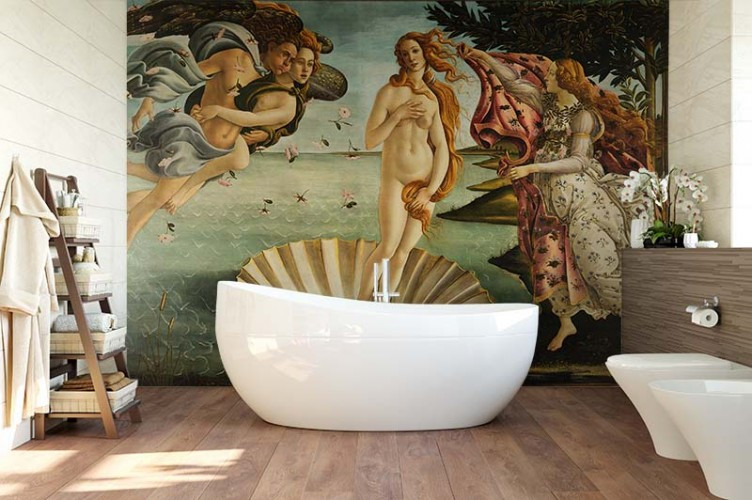 Fototapeta do łazienki z reprodukcją Sandro Botticelli 