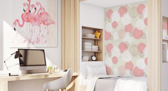 Obraz na plexi do pokoju dziewczyny - flamingi jak malowane akwarelą