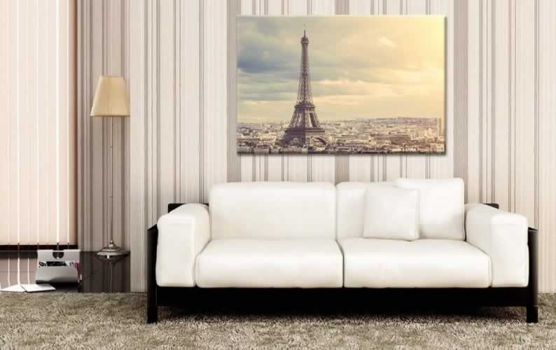 Obraz na płótnie z motywem wieży Eiffla w Paryżu