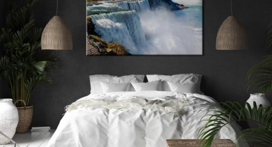 Obraz na płótnie do sypialni - Wodospad Niagara