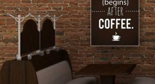 Plakat typograficzny do kawiarni