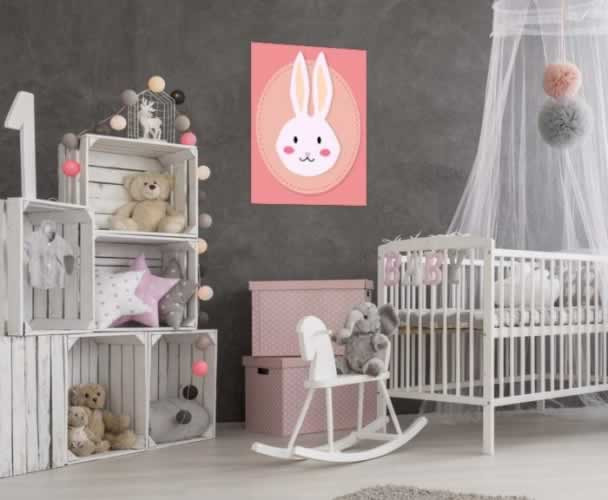 Plakat do pokoju dziecka z króliczkiem