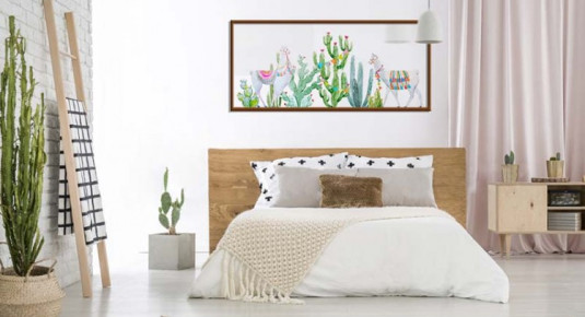 Plakat - kompozycja z kaktusami