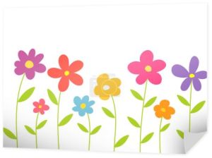 Kolorowe wiosenne kwiaty. ilustracja wektora
