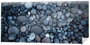 zbliżenie kamieni i kamieni na plaży