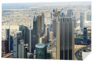 Widok z lotu ptaka World Trade Center w Dubaju