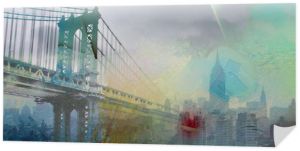 Malowanie Mostu Manhattan Manhattan