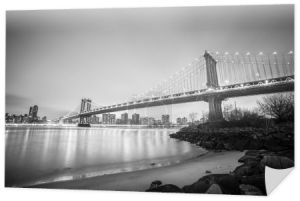 Most Manhattan o zmierzchu, Nowy Jork.