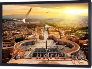 Panoramiczny widok na Watykan