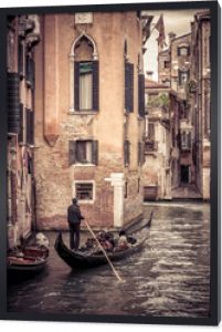 Żeglowanie gondolą w Wenecji, Włochy