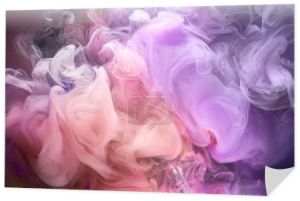 Kolorowy jasny kontrast światło dymu abstrakcyjne tło, farba akrylowa podwodna eksplozja