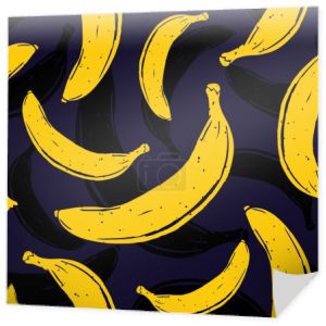 Pop-artu, banan bezszwowe wektor wzór