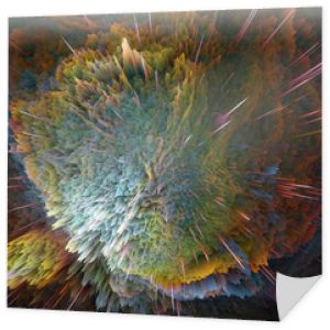 Kolorowe chmury galaktyki i abstrakcyjna tekstura gwiazdy Big Bang