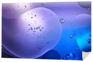 kreatywny abstrakcyjny niebieski i fioletowy tło kolor z mieszanej wody i oleju  