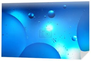 kolor abstrakcyjne tło z mieszanej wody i oleju w kolorze niebieskim