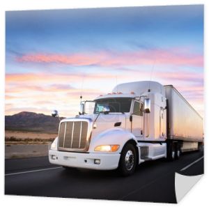 ciężarówki i autostrady słońca - transport tło