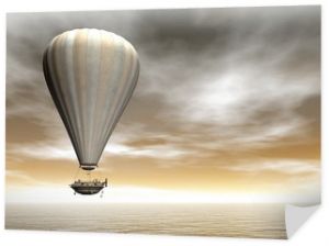 Balon na gorące powietrze - renderowanie 3D