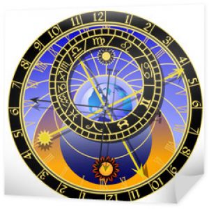 zegar astronomiczny - wektor