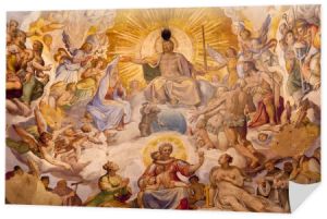 Jezus Chrystus vasari fresk kopuła katedry Bazyliki katedralnej kopuły fl