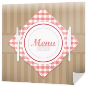 menu restauracji znak z widelcem i nożem