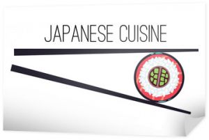 Japanese cuisine menu food logo template