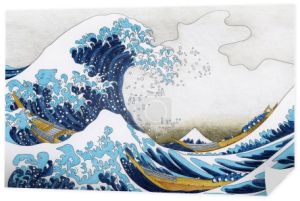 Hokusai's Great Wave Kanagawa kolorowanki dla dorosłych