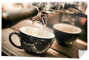 espresso z ekspresu do kawy w kawiarni, Ekspres do kawy w kawiarni