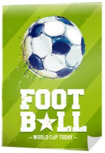 Plakat z piłką nożną