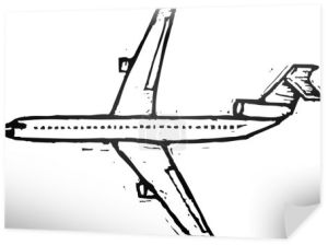ilustracja wektorowa samolotu