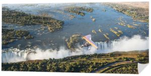 Flyings na lotni pod Victoria Falls