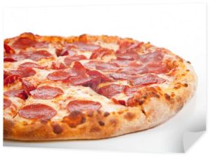 Pizza Pepperoni na białym tle