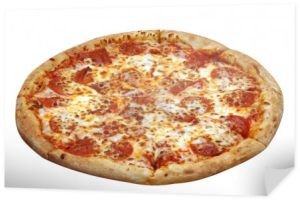 pizzy Pepperoni na białym tle