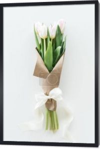 jasny różowy tulipany bukiet