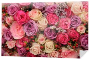 fioletowy i różowy róż ślub porozumieniu