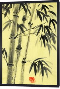 harmonijne bambusowe drzewa