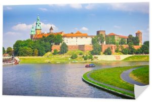 przepiękny wawel średniowiecznego zamku, Kraków, Polska