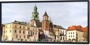 Panorama zamku na Wawelu w Krakowie, Polska